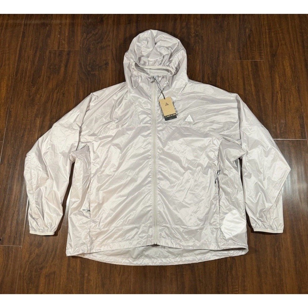 NIKE Cinder Cone ACG Windproof Jacket Gray Men's Sz‎ 2XL *NEW* DB0978-009 $145
